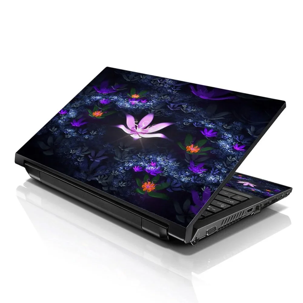 LSS 15.6 & 17.3 Inches Laptop Notebook Skin Sticker Decal - Lotus Pond Flowers
